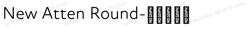 New Atten Round字体转换